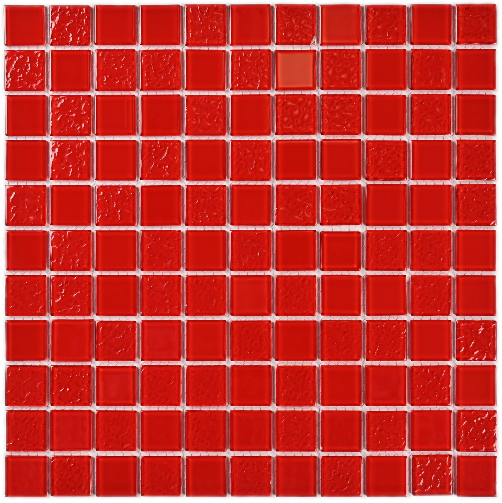 Плитка декоративная стеклянная Red Rose/Красная роза 3,5*25*25 300*300 арт. 90701