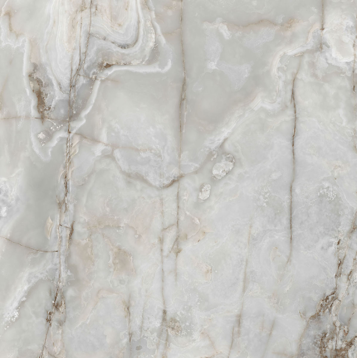 Керамогранит  ONYX&MORE SILVER ONYX GLO 6MM R 160X160 арт. 84001