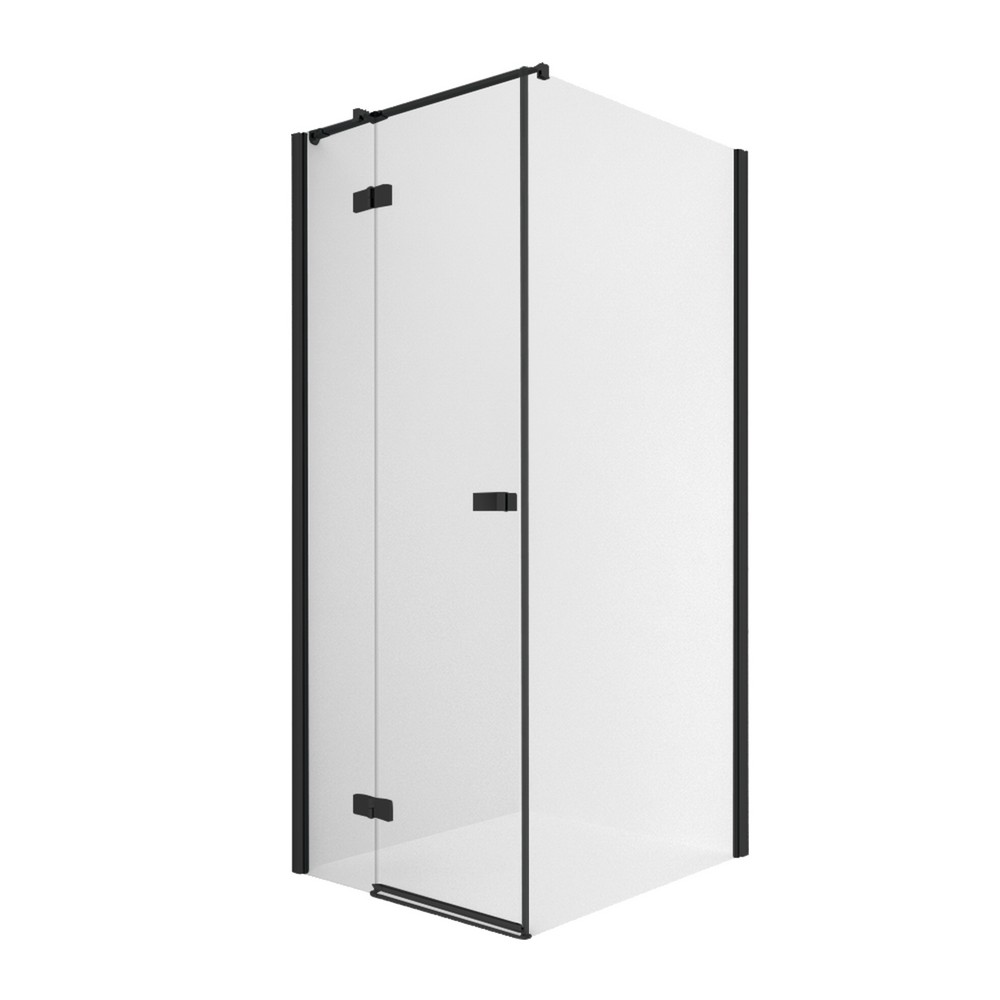 NEW TRENDY REFLEXA Душевое ограждение, 80x100xH200 см, прозрачное 6мм/BLACK арт. 32735