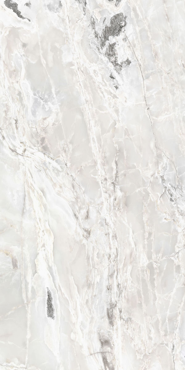 Керамогранит  ONYX&MORE WHITE BLEND SATIN 6MM R  120x240 арт. 84034