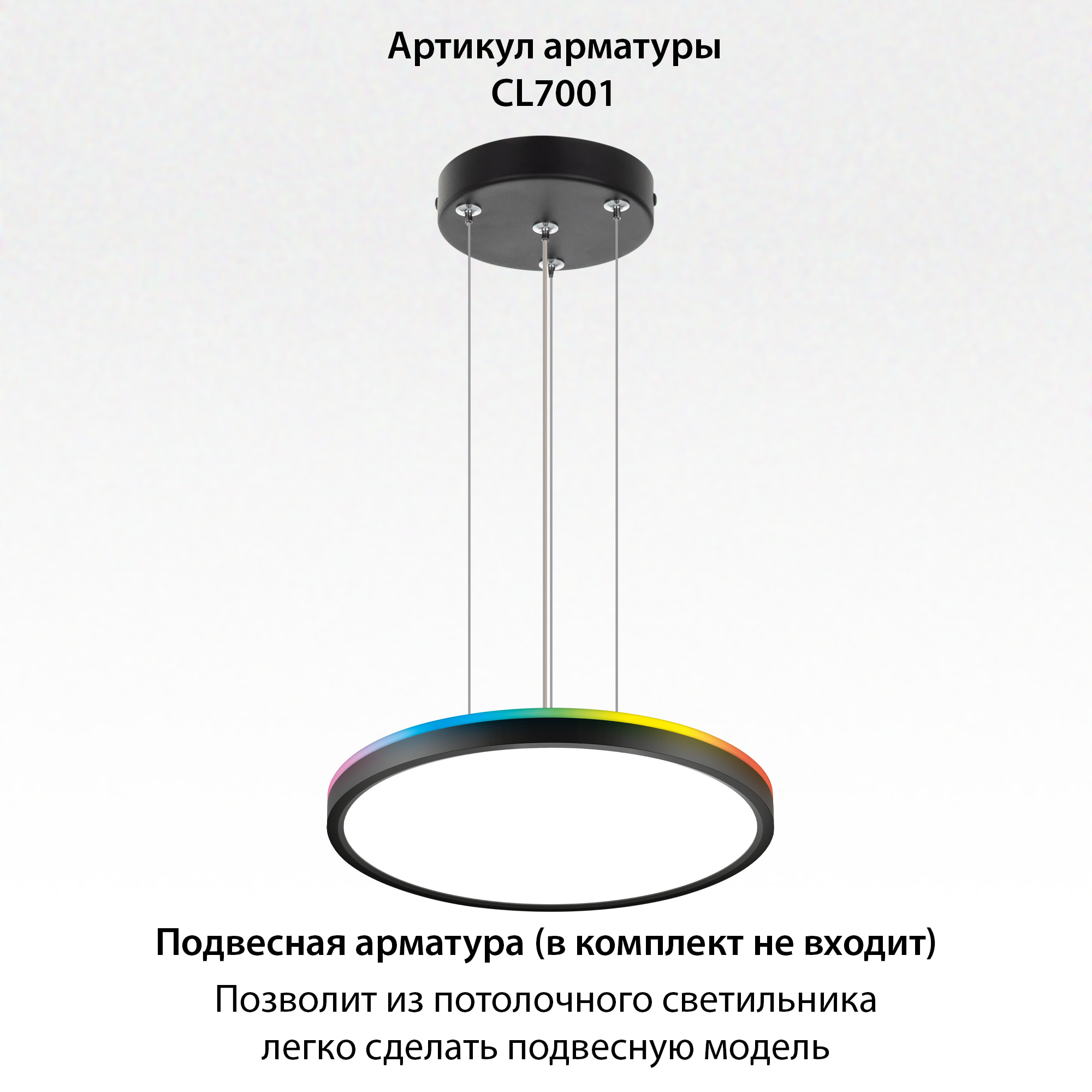 Citilux NORMA CL749321 LED RGB Светильник с пультом Чёрный арт. 89482