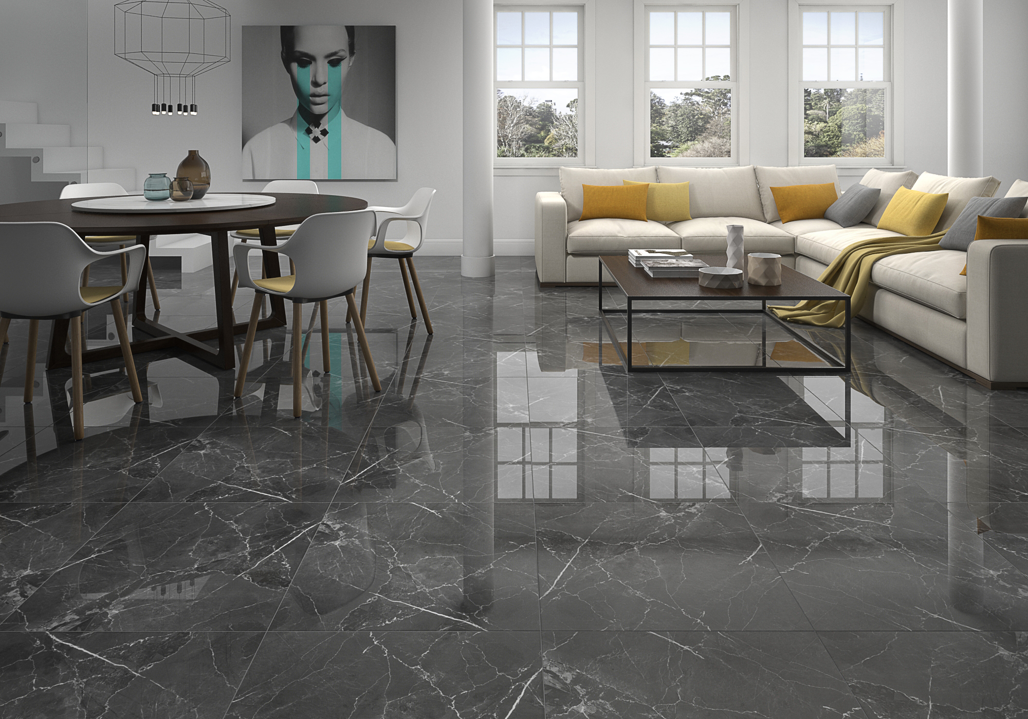 Плитка Geotiles Aura Marengo 60x60 (1,44 кв.м.) арт. 53037