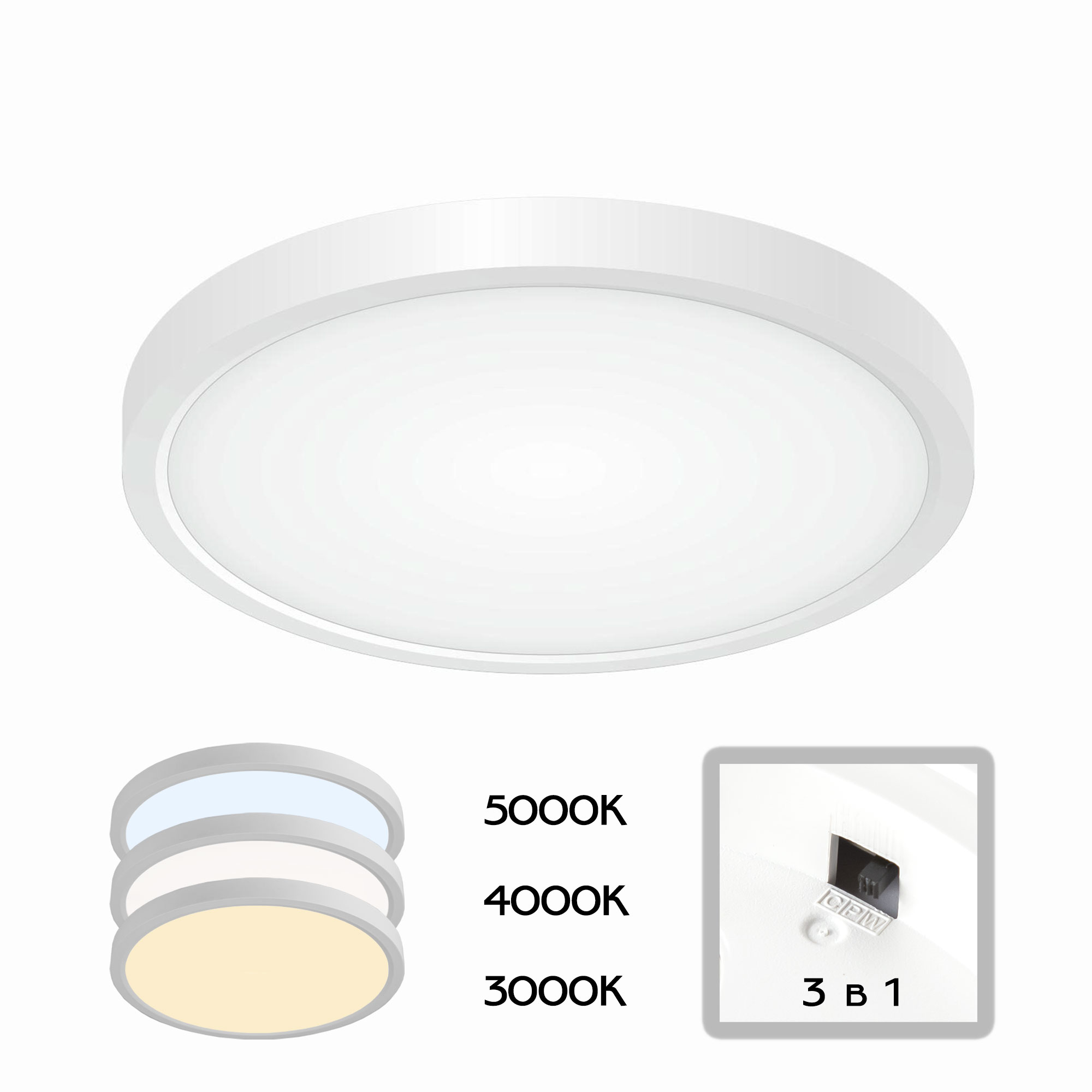 Citilux Бейсик CL738180V Светильник накладной Белый арт. 88460