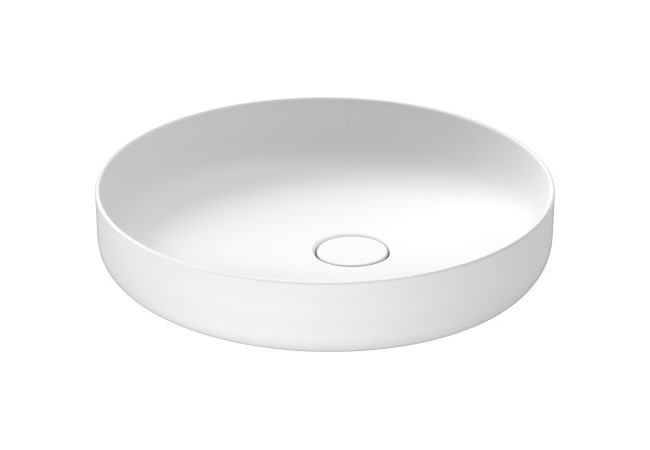 DURAVIT VITRIUM Раковина накладная, без перелива и полки для смесителя, Ø460 мм, White Satin Matt арт. 36789