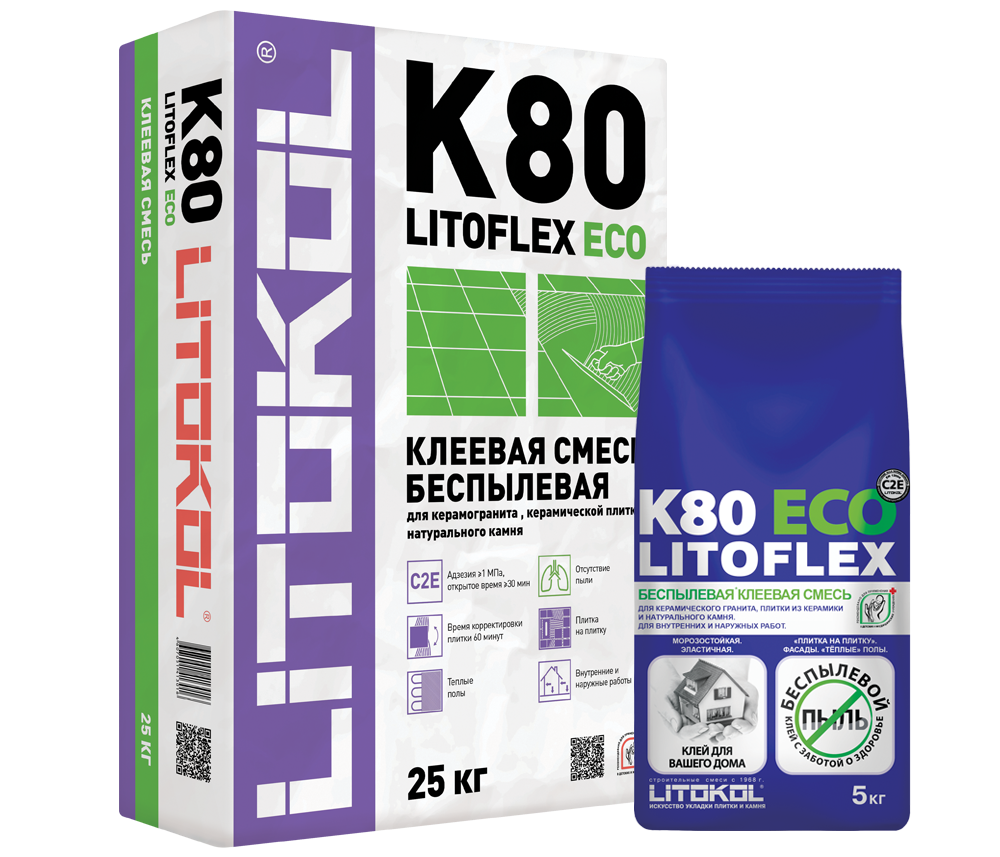 LITOFLEX K80 ECO серый мешок 5 кг арт. 201272