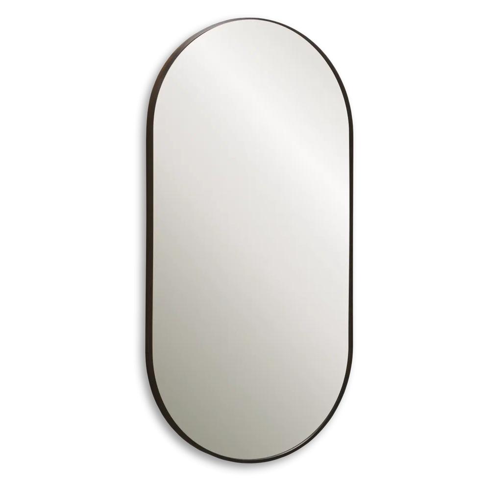 Зеркало Dreja GLOW 50х100 см, алюм. профиль, черный арт. 179187