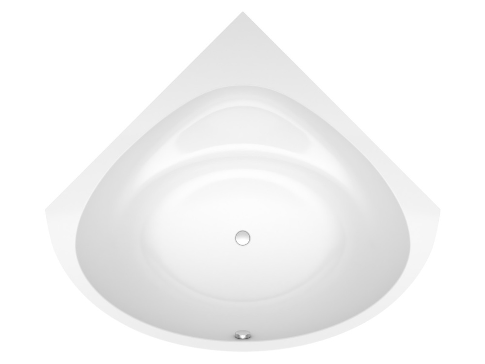 KOLPA DOLORES 130 BASIS Ванна акриловая на каркасе со сливом-переливом, 130x130 см, белый/хром арт. 161470