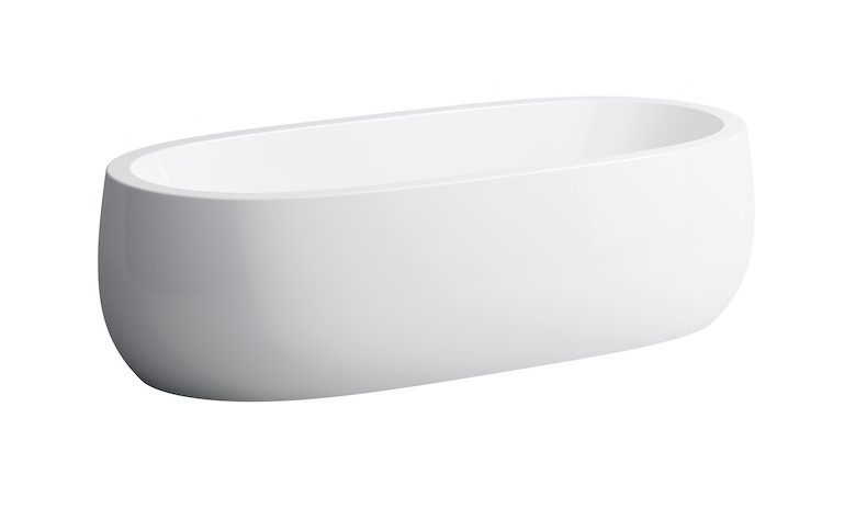 LAUFEN ALESSI Ванна свободностоящая, с системой подъема, 1830х870 мм, 240 л, белый solid surface арт. 32001