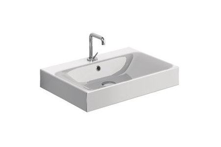 KERASAN CENTO Умывальник подвесной, с 1 отверстием, 60x45 см, белый арт. 36540