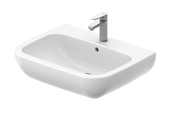 DURAVIT D-CODE Раковина подвесная с переливом, 1 отв. под смеситель, 650x500 мм, белый арт. 36735