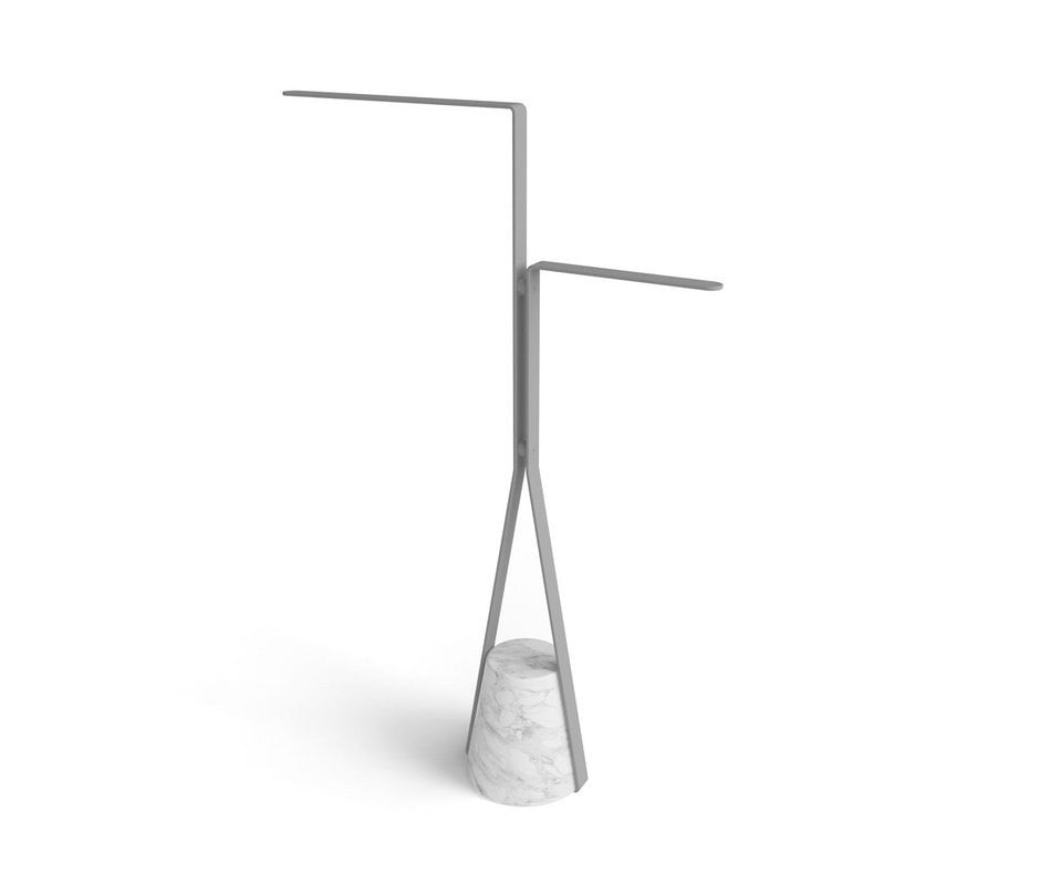 ANTL Стойка-держатель полотенец, H64x12x43 см, Carrara satinato/bianco opaco арт. 31132