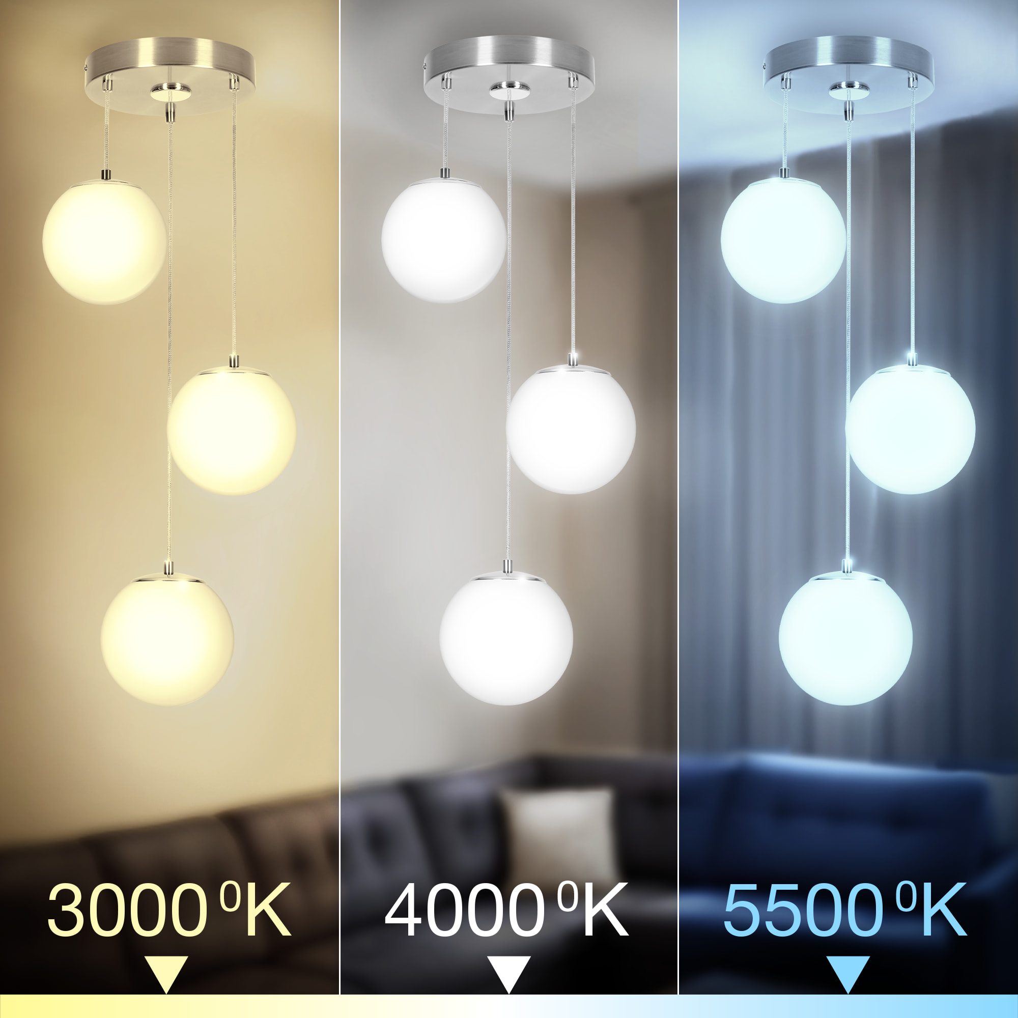 Citilux Адам Смарт CL228A031 RGB LED Умная каскадная люстра Матовый Хром арт. 88972