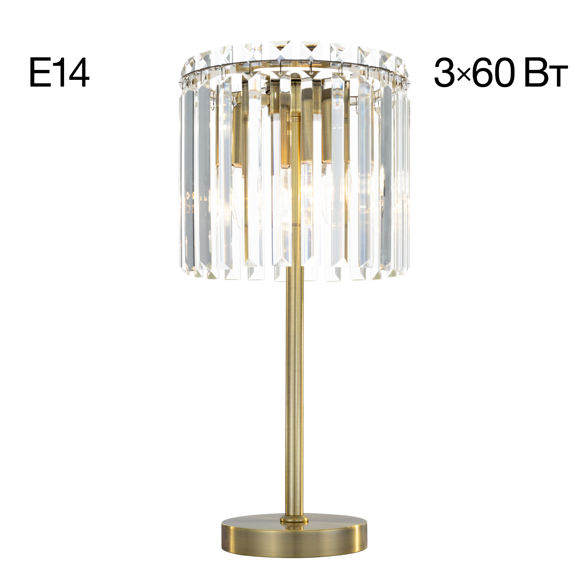 Citilux Джейн CL306833 Хрустальная настольная лампа Бронза арт. 89150
