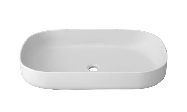 KRION UNIQUE Раковина на столешницу B814 70x40 см ON TOP без перелива, белый KRION® арт. 36278