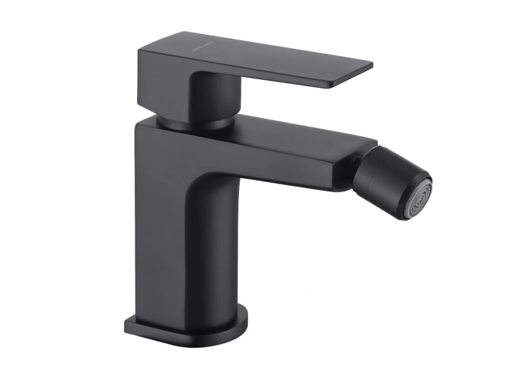 ALLEN BRAU INFINITY Cмеситель для биде, излив 112 мм, с ДК, черный матовый арт. 34882