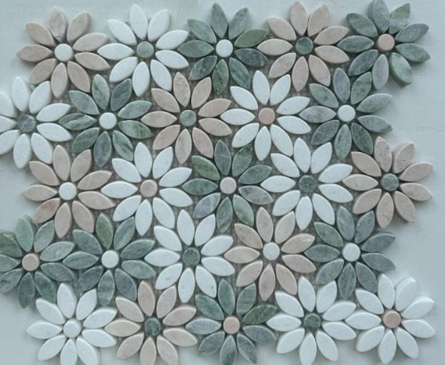 PIX 351 Thite,Jet Green,Pink Rose, чип произвольный, сетка 325х290x8 мм, Матовая арт. 73932
