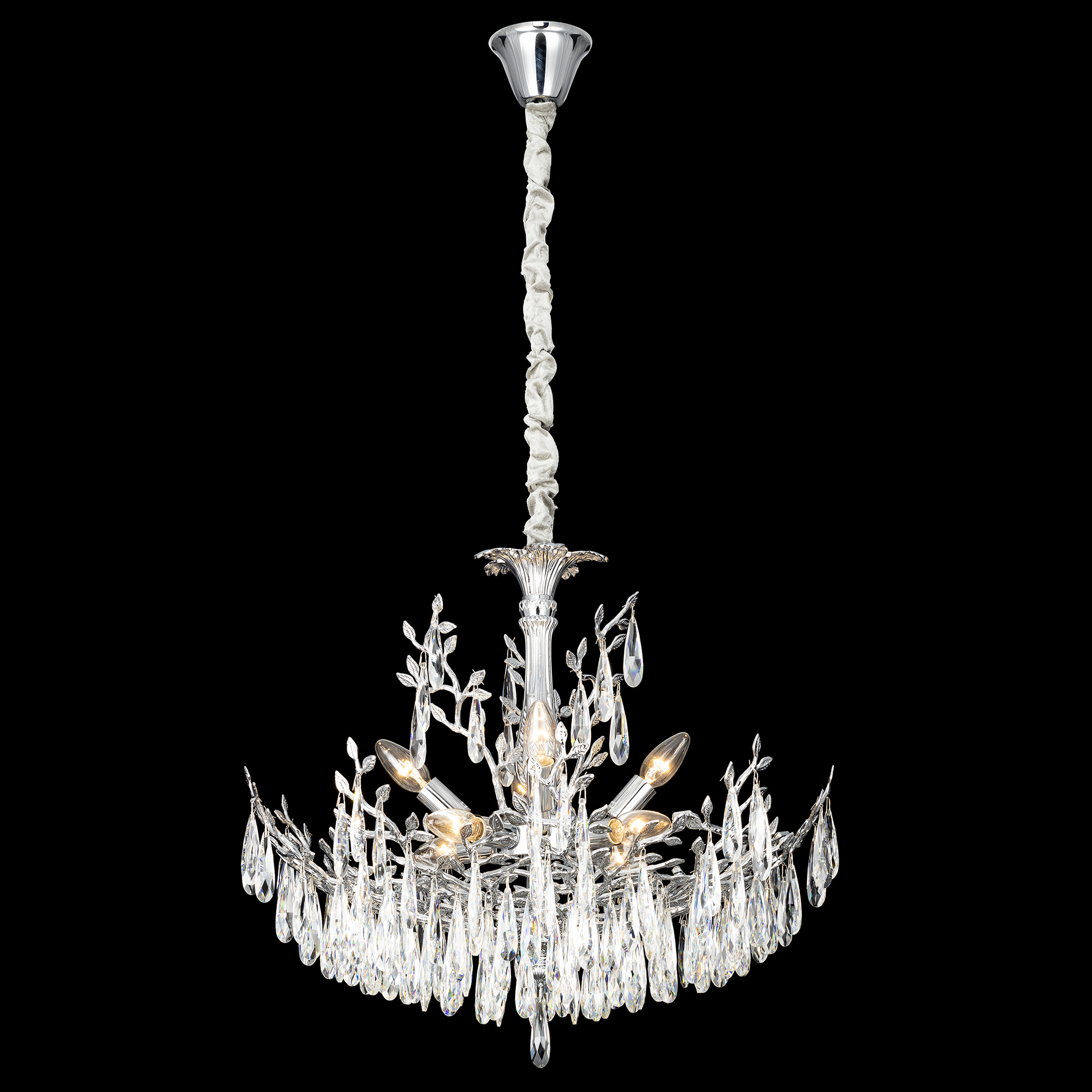 Citilux RITZ CL310081 Люстра хрустальная подвесная Хром арт. 89449
