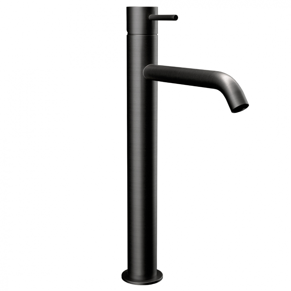 REMER X STYLE Смеситель высокий для раковины без ДК, вылет 165 мм, brushed black chrome арт. 34970