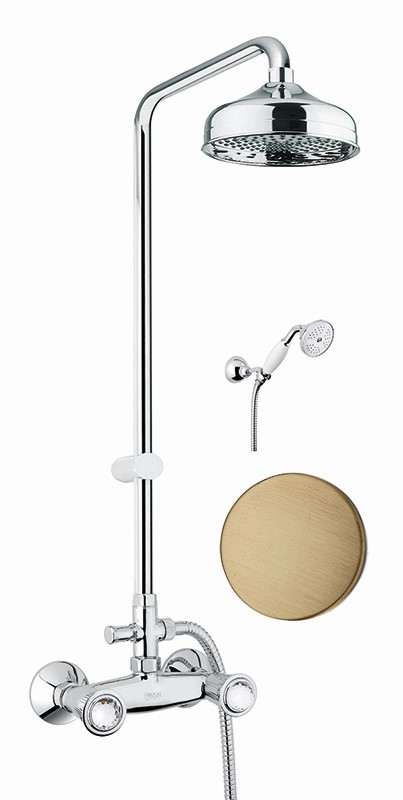 Душевая система Fiore VENERE SKY (SWAROVSKI®) 13ZZ0620, бронза арт. 190945