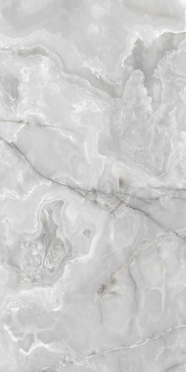 Керамогранит  ONYX&MORE SILVER ONYX GLO 6MM R 120x240 арт. 84025