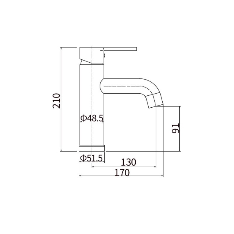 Смеситель для раковины Plstart PL1004-7, черный арт. 162990