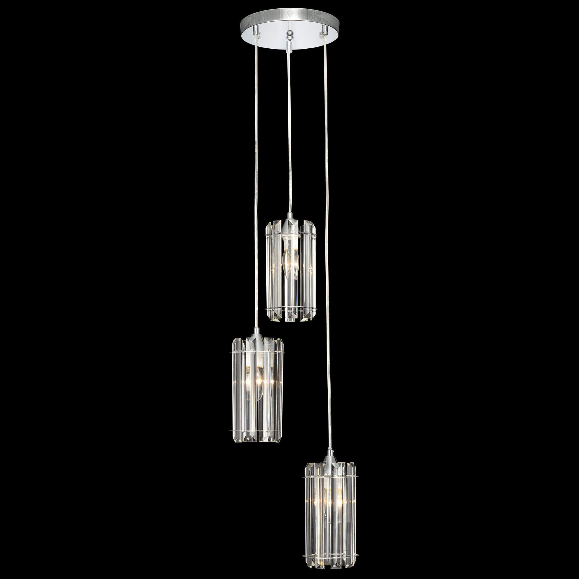 Citilux Джейн CL306031 Хрустальный подвесной светильник Хром арт. 89117