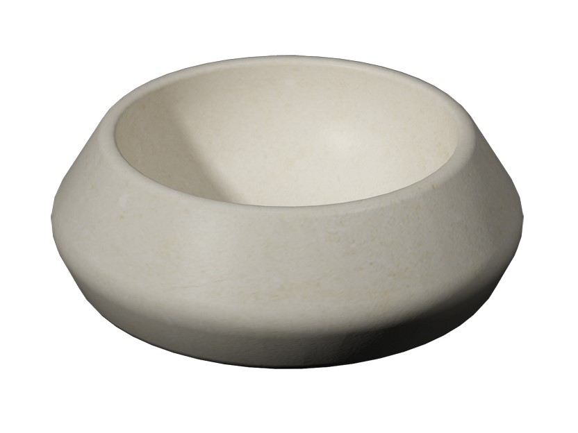 LANTIC MENHIR Раковина на столешницу Ø42x14 см, Crema Italia арт. 36694