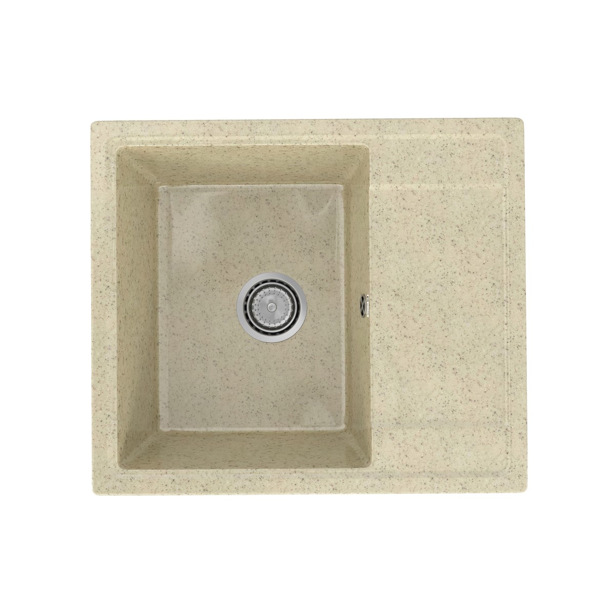 Кухонная мойка Practik PR-M-575-002 (без сифона), слоновая кость арт. 185207