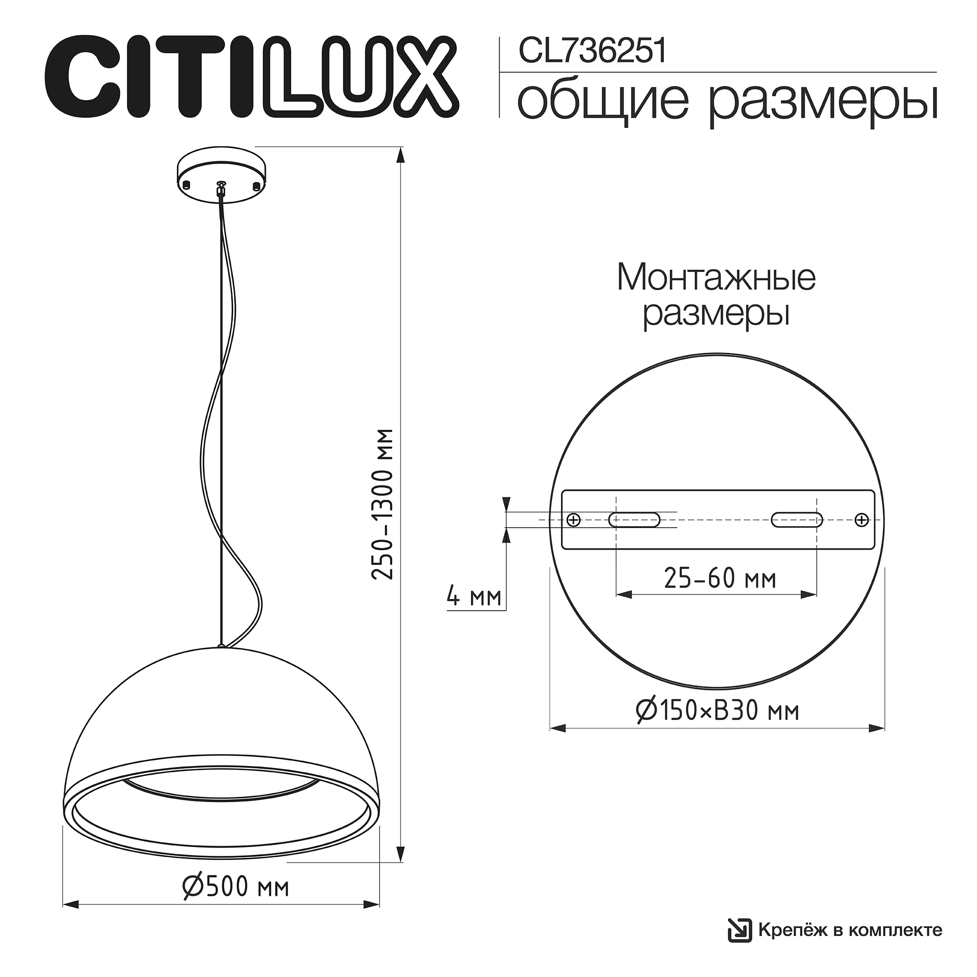 Citilux FLOOM CL736251 Светильник подвесной с пультом Чёрный+Золото арт. 89796