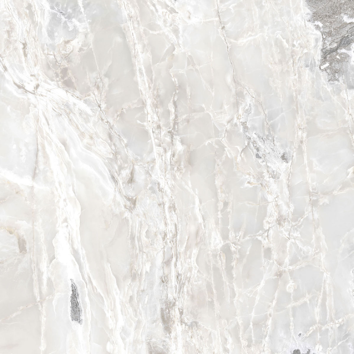 Керамогранит  ONYX&MORE WHITE BLEND GLO 6MM R 160X160 арт. 84002