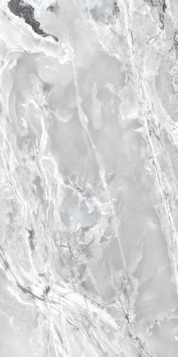 Керамогранит  ONYX&MORE SILVER BLEND GLO 6MM R  60x120 арт. 84050