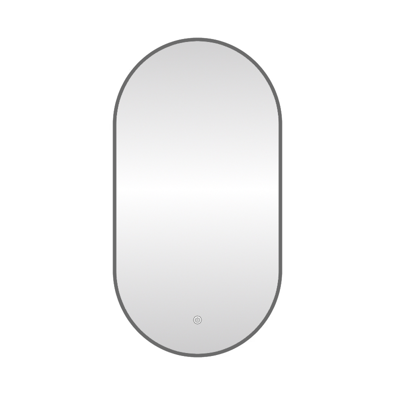 Зеркало с подсветкой LED Fixsen FX-3120F овальное 50х120 см, графит арт. 178895