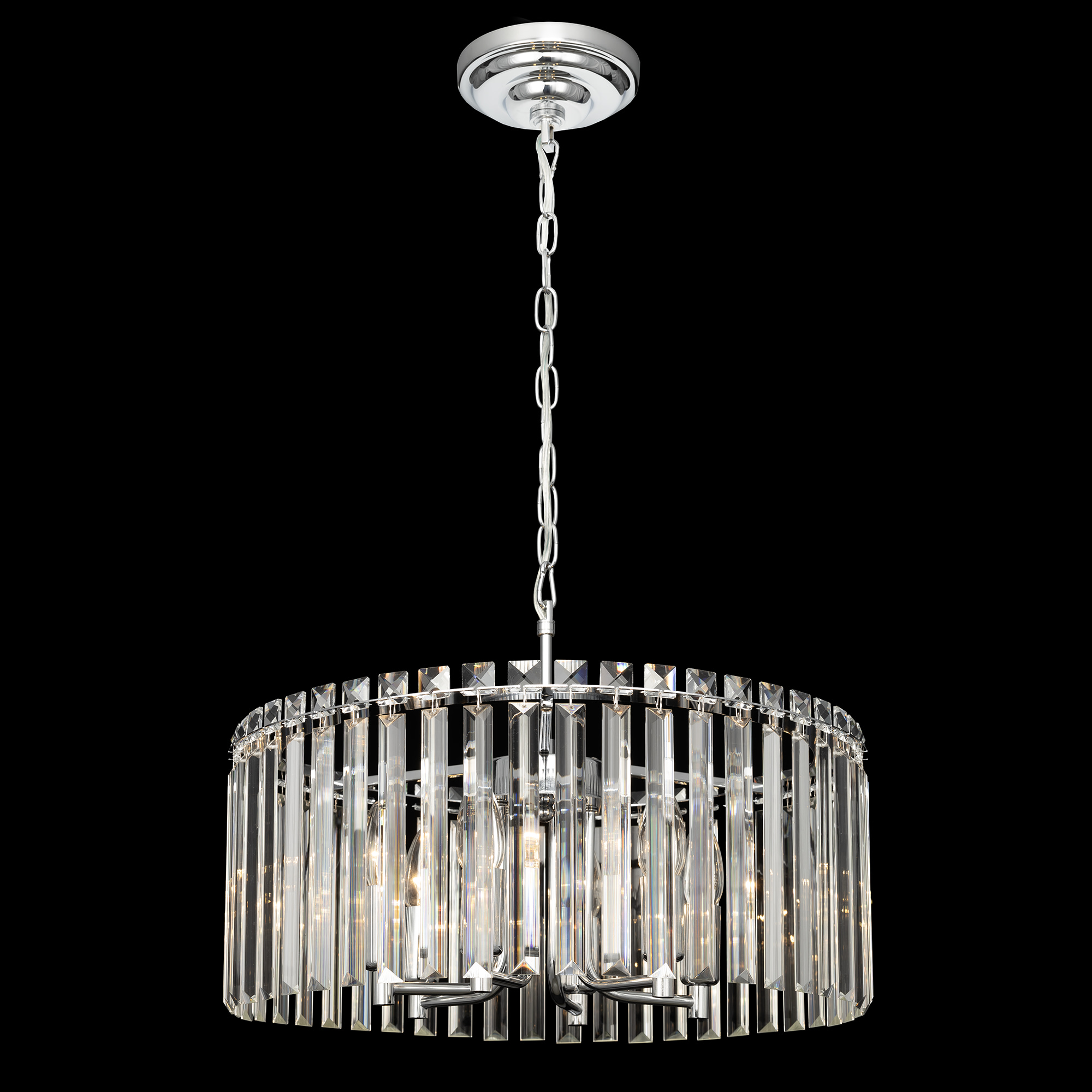 Citilux Джейн CL306161 Хрустальная подвесная люстра Хром арт. 89148