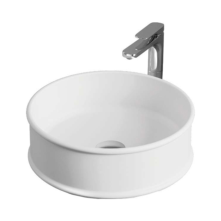 ART CERAM ATELIER Раковина накладная, Ø 44 см, glossy white арт. 37129