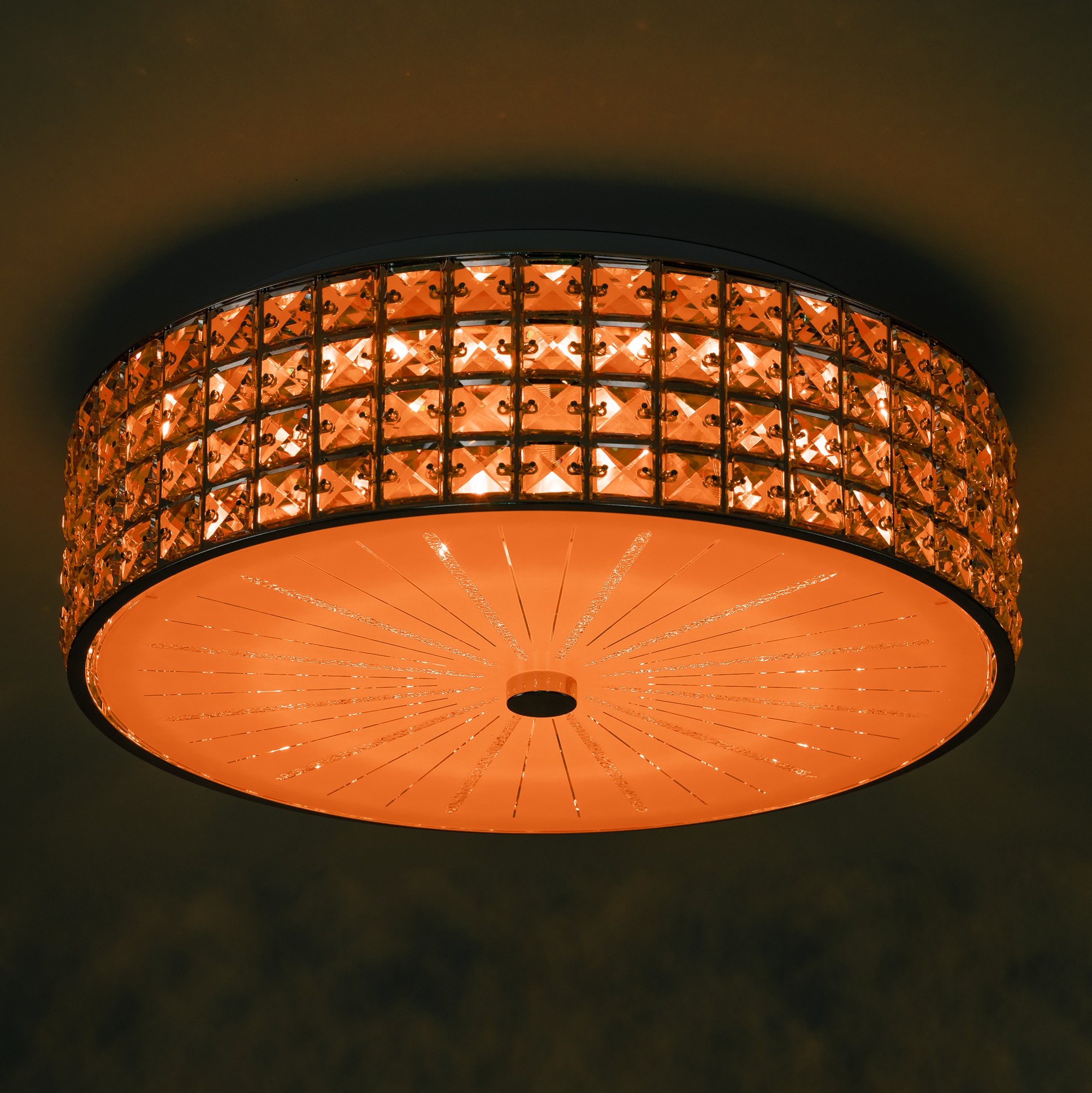 Citilux Портал CL32415G1 LED RGB Люстра хрустальная с пультом Хром арт. 89018