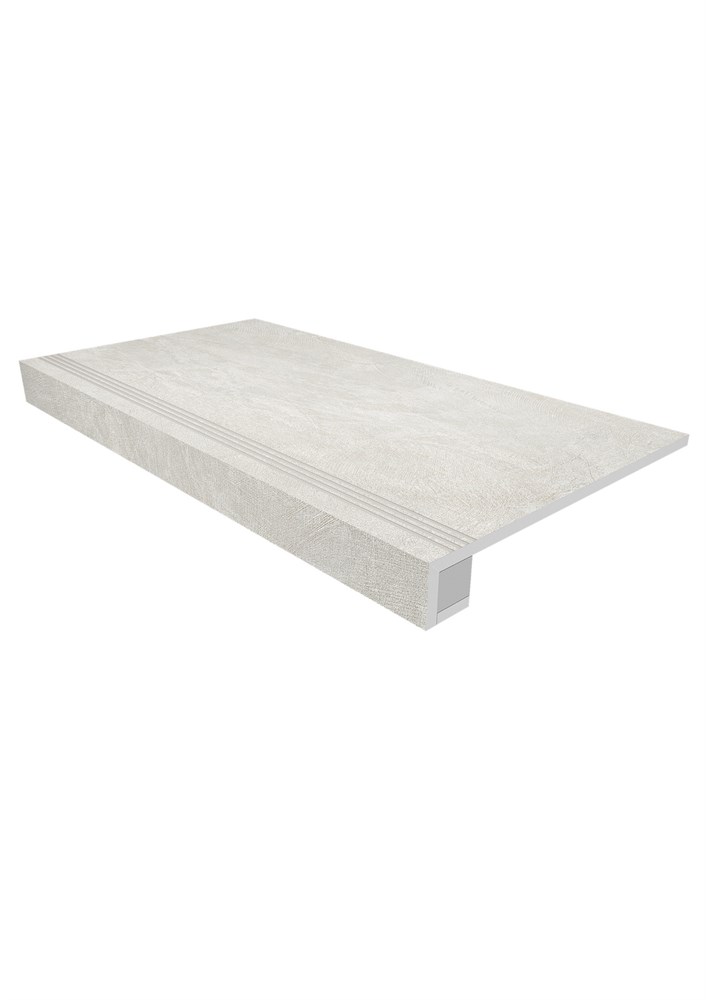 Комплект (Ступень SR00 (33x120) непол. (прямоугол. бортик) с насечками + Подступенок (14,5x120)) арт. 114950