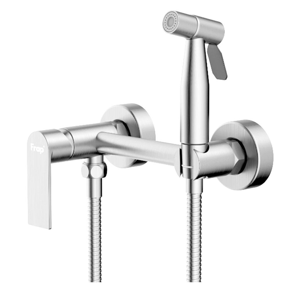 Гигиенический душ со смесителем FRAP F20806, сатин арт. 189768