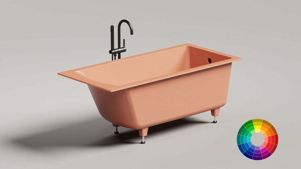 Salini CASCATA 150 Ванна встраиваемая 1500x700x605/625 мм, S-Stone, RAL матовый арт. 32557