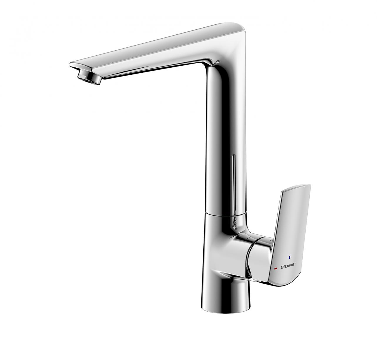 Смеситель для кухни Bravat Real F7121179CP-2-RUS, хром арт. 169987