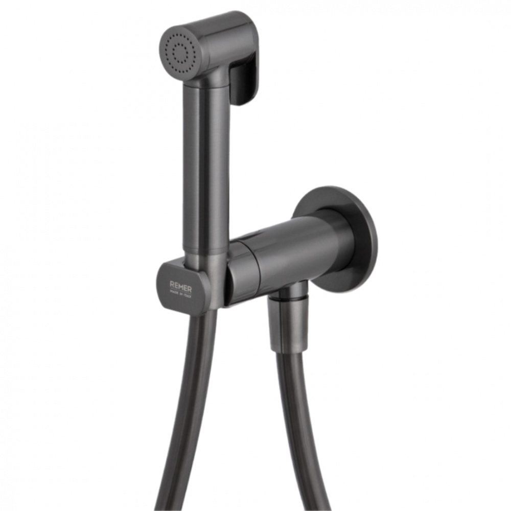 REMER X STYLE Гигиенический душ с прогрессивным смесителем, brushed black chrome арт. 38461
