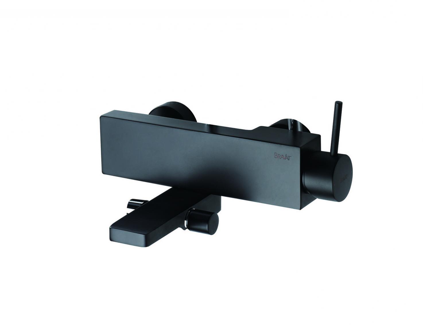 Смеситель для ванны Bravat Arc F66061K-01A-ENG, черный арт. 167479