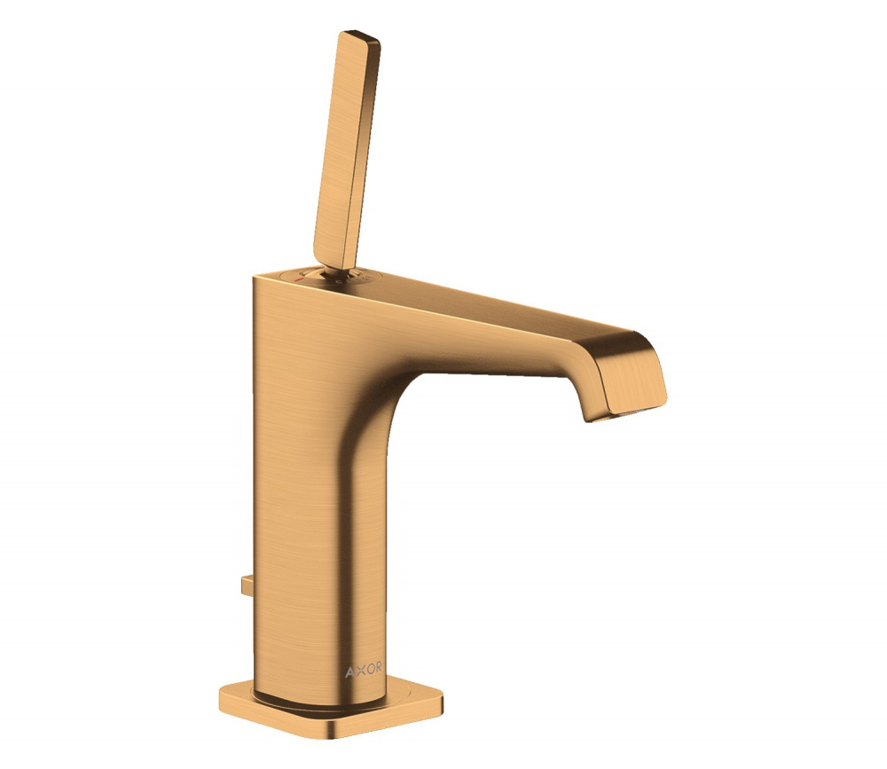 AXOR CITTERIO E Смеситель для раковины 130, однорычажный, с ДК, Brushed Gold Optic арт. 34825