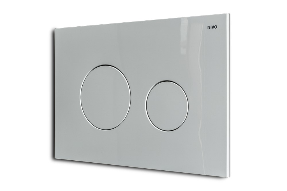 RIVO Touch Neo Панель двойного смыва для баков RIVO Set A, Белый глянцевый арт. 161583
