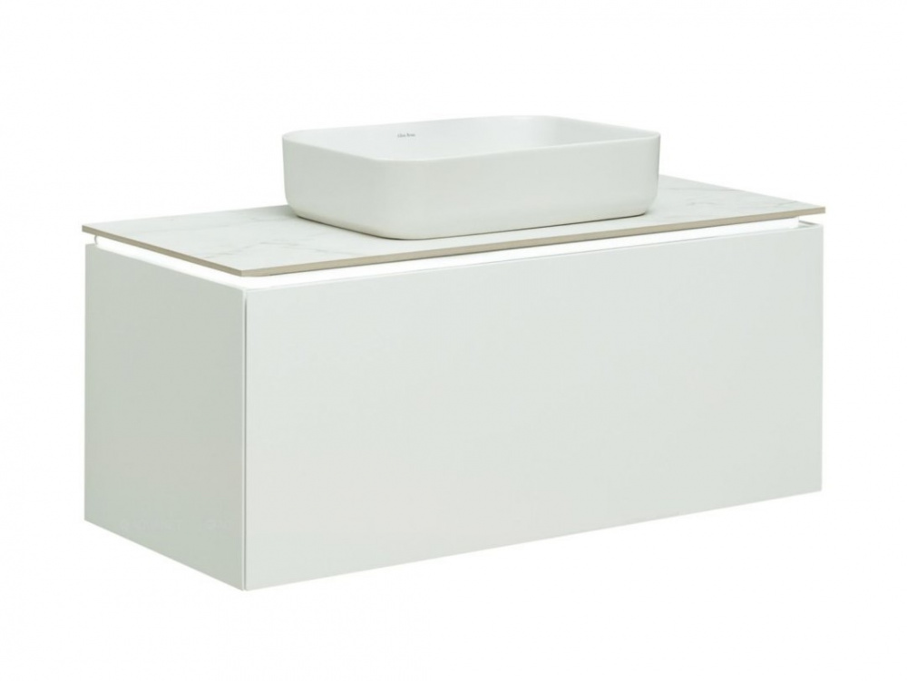 ALLEN BRAU INFINITY Тумба 100 1+1 для раковины без столешницы, 992x456xH422 мм, white matt (274239) арт. 33323