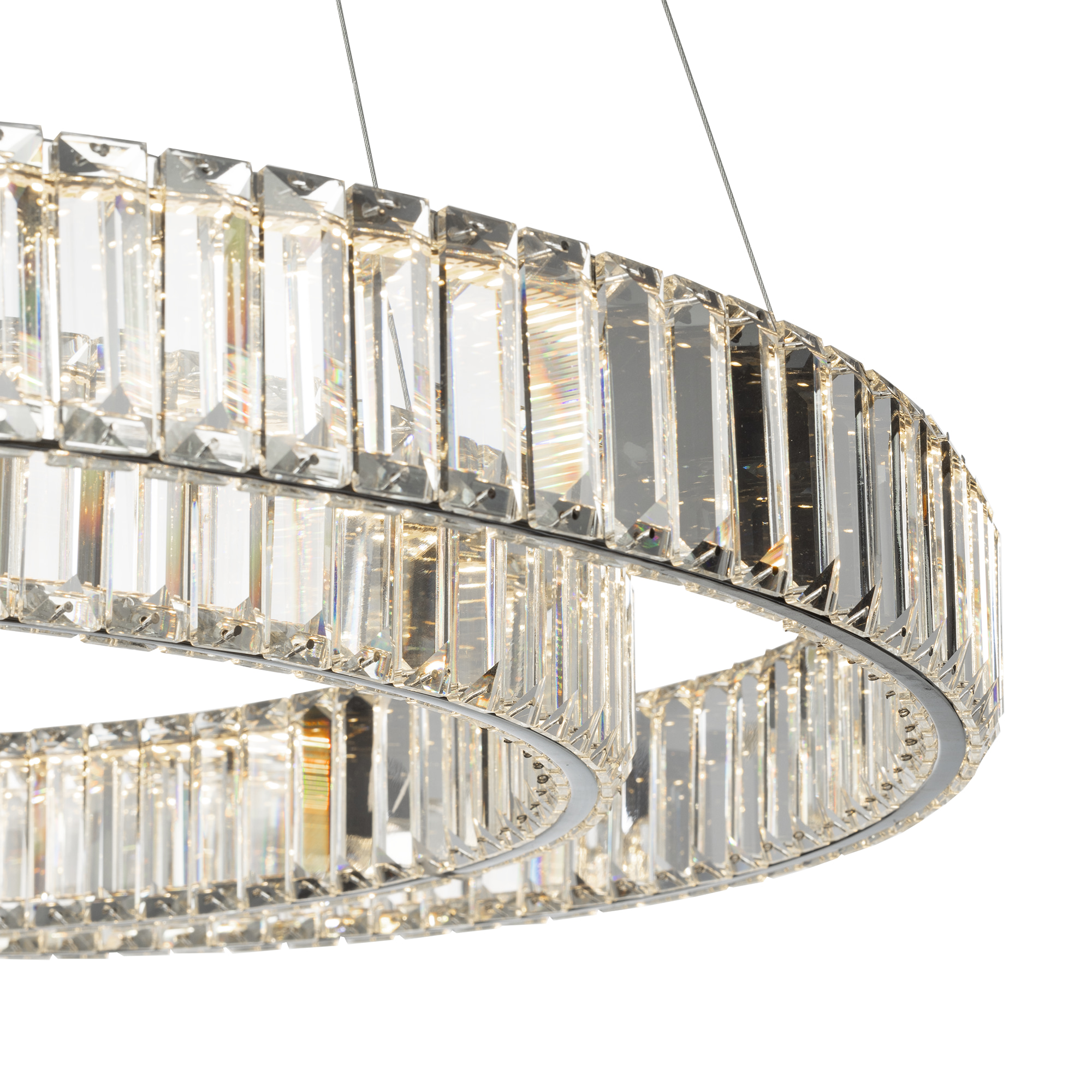 Citilux Чезаре CL338281 LED Люстра хрустальная с пультом Хром арт. 89035