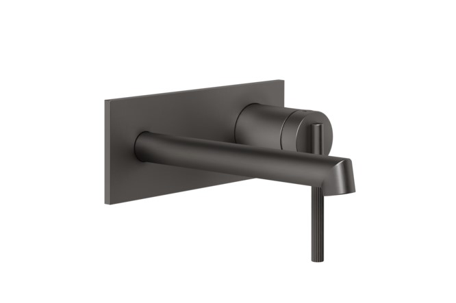 GESSI INGRANAGGIO Смеситель для раковины из стены на 2 отв., без ДК, Black Metal Brushed PVD арт. 34790