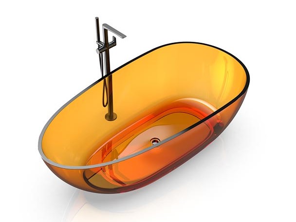 KNIEF EGG Shape Ванна отдельностоящая 170x85x54 см, 50 Arangonit/хром арт. 32457