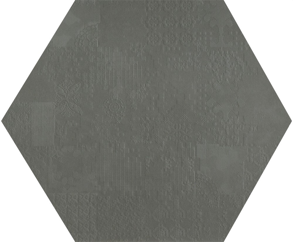 MUTINA DECHIRER PIOMBO ESAGONA DECOR MATT 120х120 арт. 123839