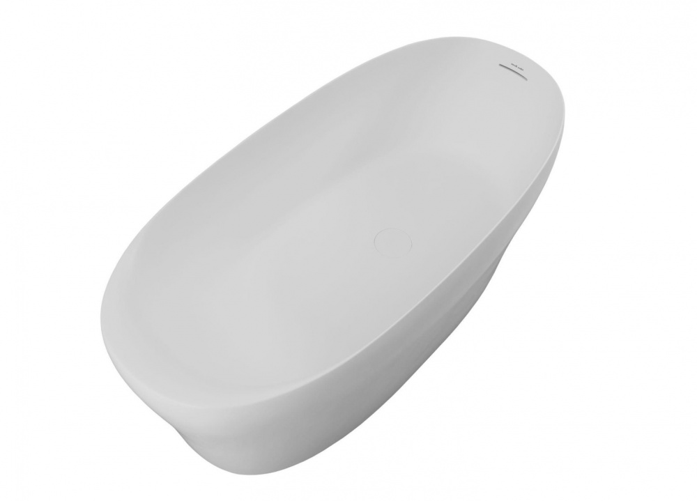 ALLEN BRAU KRION NEO Ванна Solid Stone отдельностоящая 1700х800 мм слив-перелив, белый матовый арт. 32517
