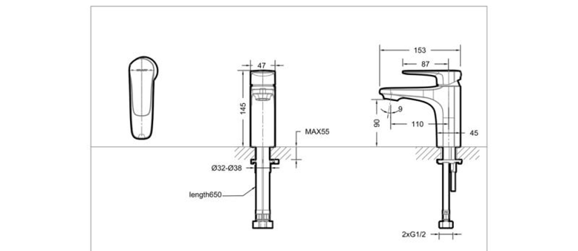 Смеситель для раковины Bravat SOURCE F1173218CP-ENG, хром арт. 163104
